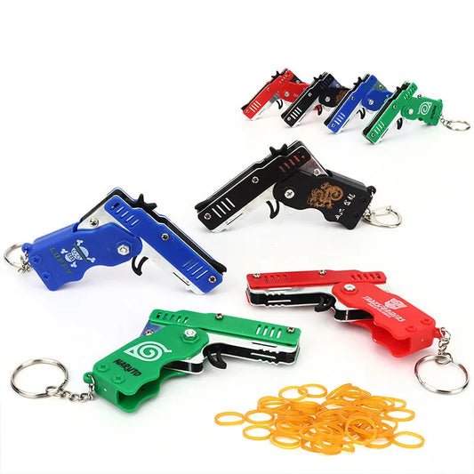 VMY Toy Gun Keychain 50 Rubber Bands